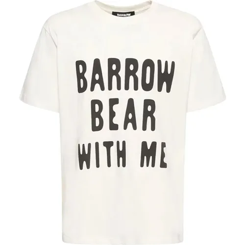 Logo Print Baumwoll T-Shirt Barrow - Barrow - Modalova