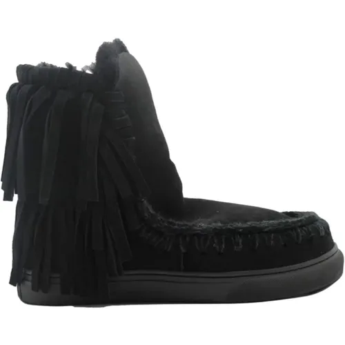 Schwarze Fransen Eskimo Sneakers - Mou - Modalova