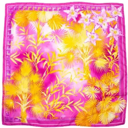 Pre-owned Silk scarves , female, Sizes: ONE SIZE - Versace Pre-owned - Modalova