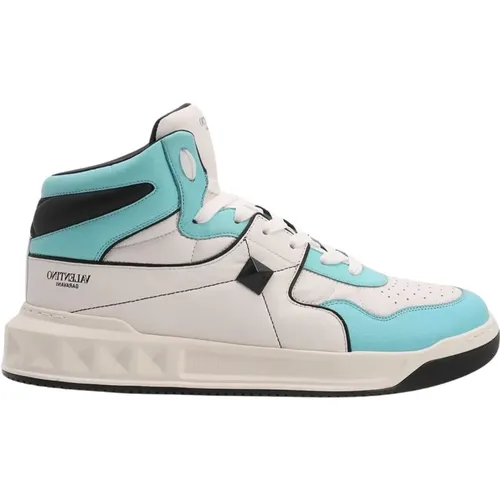 One-Stud High-Top Sneakers , male, Sizes: 8 UK - Valentino Garavani - Modalova