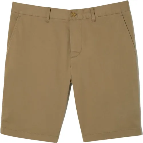 Stretch Cotton Bermuda Shorts - Lacoste - Modalova