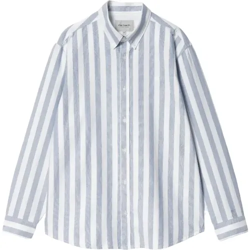 Striped Oxford Shirt Loose Fit , male, Sizes: L, M, S - Carhartt WIP - Modalova
