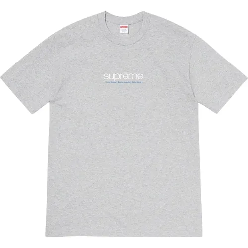 Limited Edition Heather Grey Tee , male, Sizes: M, S, XL, L - Supreme - Modalova