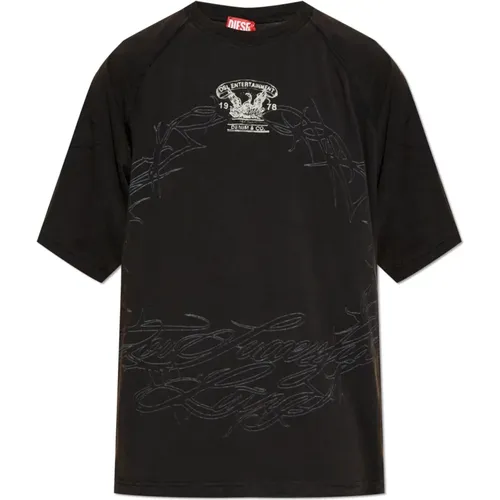 T-shirt T-Roxt-Q1 , Herren, Größe: XL - Diesel - Modalova