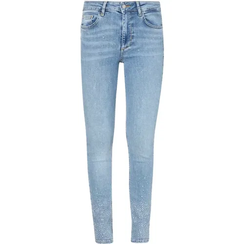 Gemstone High-rise Skinny Jeans , female, Sizes: W27, W28, W30, W26, W29 - Liu Jo - Modalova