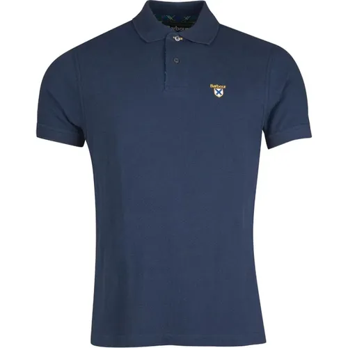 Crest Logo Tartan Polo Shirt , Herren, Größe: M - Barbour - Modalova