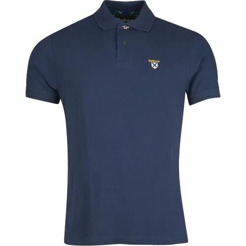Crest Logo Tartan Polo Shirt , male, Sizes: 2XL, M - Barbour - Modalova