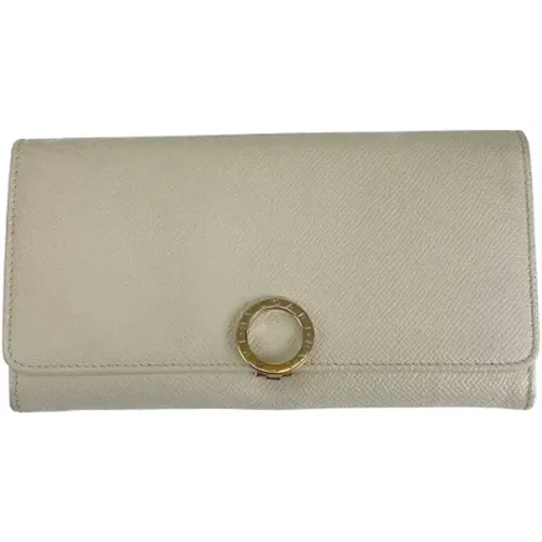 Pre-owned Leather wallets , female, Sizes: ONE SIZE - Bvlgari Vintage - Modalova