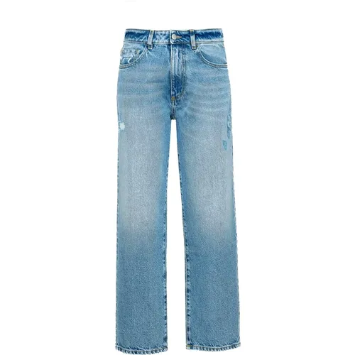 Weite Jeans mit mittlerer Leibhöhe , Damen, Größe: W27 - Icon Denim - Modalova