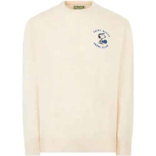 Jacquard Snoopy Pullover - MC2 Saint Barth - Modalova