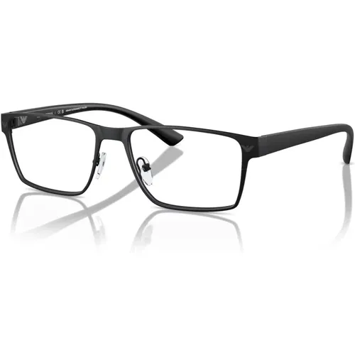 Matte Eyewear Frames,Matte Ruthenium Eyewear Frames,Grüne Optische Brille Stilvoll und vielseitig - Emporio Armani - Modalova