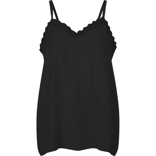 Feminine Lace Top with Adjustable Straps , female, Sizes: XS, 2XL, XL, M, S - Lollys Laundry - Modalova