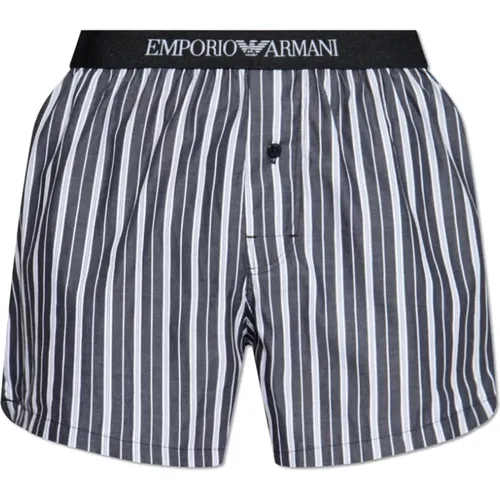 Boxershorts mit gestreiftem Muster , Herren, Größe: XL - Emporio Armani - Modalova