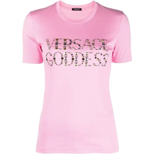 T-Shirt , female, Sizes: 2XS, 3XS - Versace - Modalova