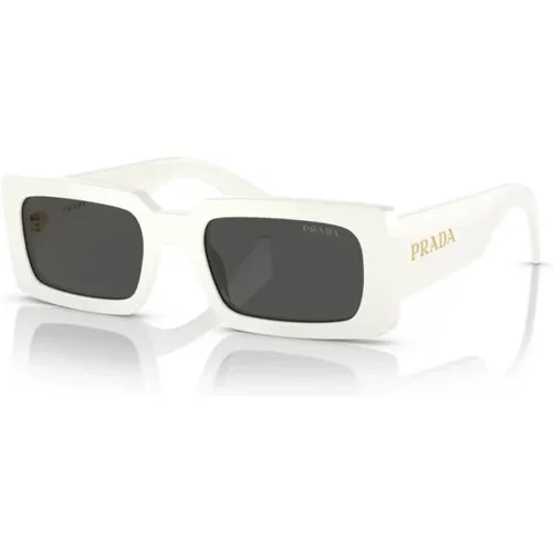 A07S Sonnenbrille in Talco Farbe , Damen, Größe: 52 MM - Prada - Modalova