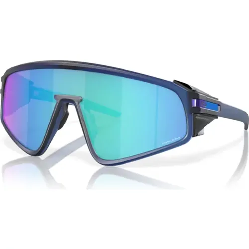 Blaue Multicolor Sonnenbrille Latch Panel , unisex, Größe: ONE Size - Oakley - Modalova