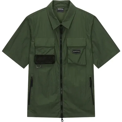 Mens Clothing Jackets Coats Olive Ss24 , male, Sizes: XL, M, L - duvetica - Modalova
