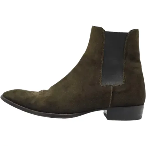 Pre-owned Suede boots , female, Sizes: 10 UK - Yves Saint Laurent Vintage - Modalova