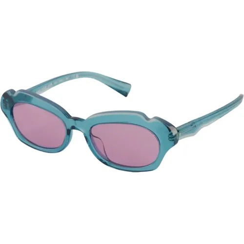 Slim Oval;0A05071' Sunglasses /Transparent petrol/ice , unisex, Sizes: S - Alain Mikli - Modalova