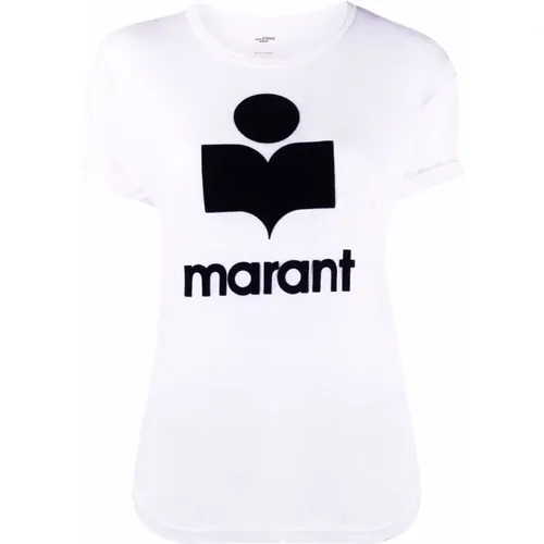 Logo-print Crew Neck T-shirt , Damen, Größe: XS - Isabel Marant Étoile - Modalova
