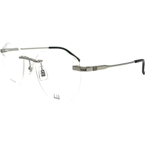 Metallic Optical Frames for Women , female, Sizes: 55 MM - Dunhill - Modalova