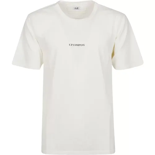 Jersey Garment Dyed Logo T-Shirt , male, Sizes: XL, M, S - C.P. Company - Modalova