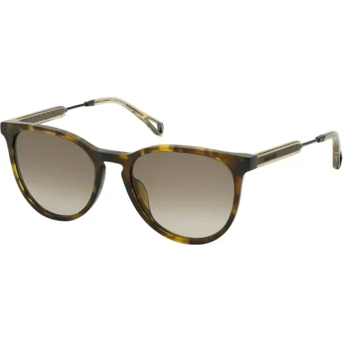 Stilvolle Havana Braun Gradient Sonnenbrille , Damen, Größe: 54 MM - Zadig & Voltaire - Modalova