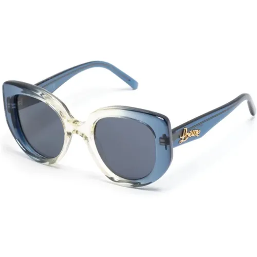 Blaue Sonnenbrille für den täglichen Gebrauch,Schwarze Sonnenbrille mit Zubehör - Loewe - Modalova