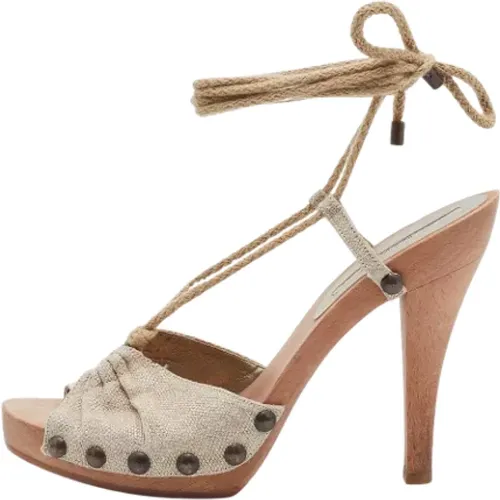 Pre-owned Fabric sandals , female, Sizes: 4 UK - Stella McCartney Pre-owned - Modalova