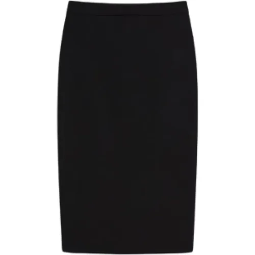 Pencil Skirt with Central Vent , female, Sizes: XL, XS, L, S, M - Max Mara - Modalova