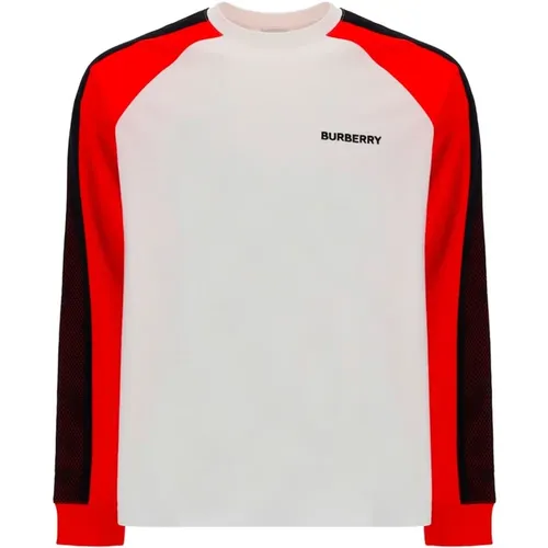 Logo Long Sleeved T-Shirt for Men , male, Sizes: M - Burberry - Modalova