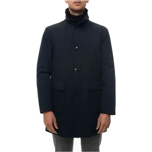 Jacket with Removable Fur and Elbow Patches , male, Sizes: 2XL, L - Kiton - Modalova