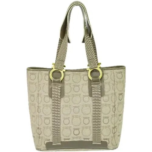 Pre-owned Canvas totes , female, Sizes: ONE SIZE - Salvatore Ferragamo Pre-owned - Modalova