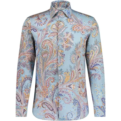 Cotton Shirt with Paisley Pattern , male, Sizes: L, 5XL, 4XL, 3XL - ETRO - Modalova