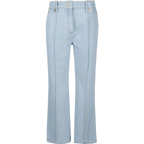 Locker sitzende hellblaue Denim-Jeans , Damen, Größe: XS - Paco Rabanne - Modalova