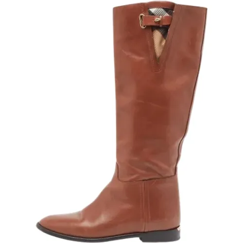 Pre-owned Leder boots , Damen, Größe: 35 EU - Burberry Vintage - Modalova