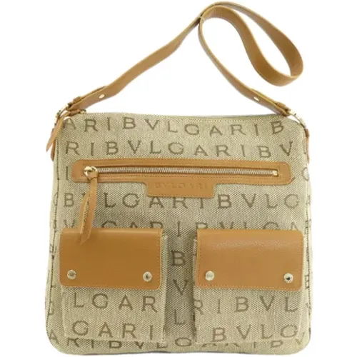 Pre-owned Canvas shoulder-bags , female, Sizes: ONE SIZE - Bvlgari Vintage - Modalova