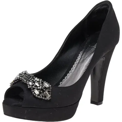 Pre-owned Satin heels , female, Sizes: 3 UK - Armani Pre-owned - Modalova