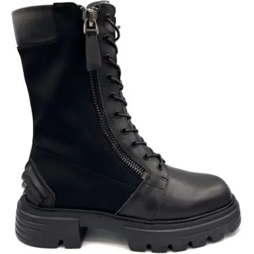 Leather and Nylon Anfibio Shoes , female, Sizes: 4 UK - Jeannot - Modalova