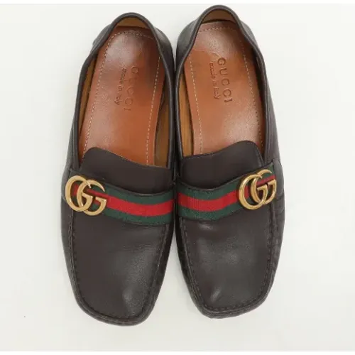 Pre-owned Leather flats , male, Sizes: 6 UK - Gucci Vintage - Modalova