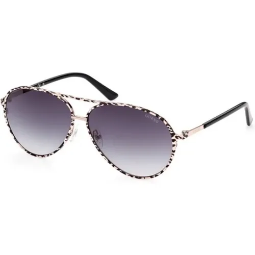 Pink Frame Stylish Sunglasses , female, Sizes: 60 MM - Guess - Modalova
