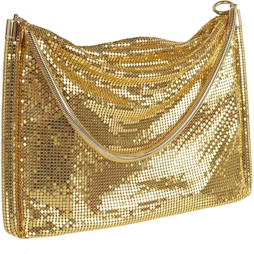 Metallic Pixel Tube Shoulder Bag , female, Sizes: ONE SIZE - Paco Rabanne - Modalova