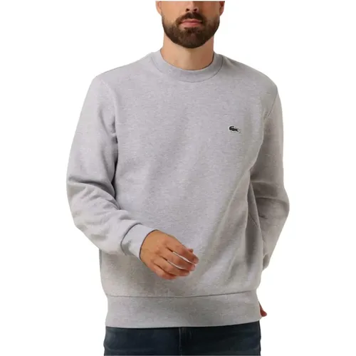 Herren Sweatshirt Grauer Pullover , Herren, Größe: 2XL - Lacoste - Modalova