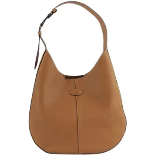 Grained Leather Hobo Bag , female, Sizes: ONE SIZE - TOD'S - Modalova