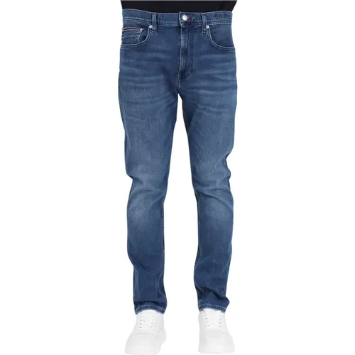 Klassische Jeans mit leichten Ausbleichungen , Herren, Größe: W30 - Tommy Hilfiger - Modalova