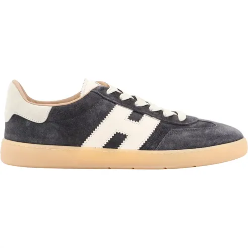 Grey Suede Lace-up Sneakers , male, Sizes: 9 UK, 10 UK, 6 UK, 7 UK, 9 1/2 UK, 8 UK, 11 UK, 7 1/2 UK, 8 1/2 UK - Hogan - Modalova