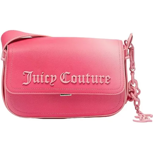 Rosa Schultertasche mit Logo - Juicy Couture - Modalova