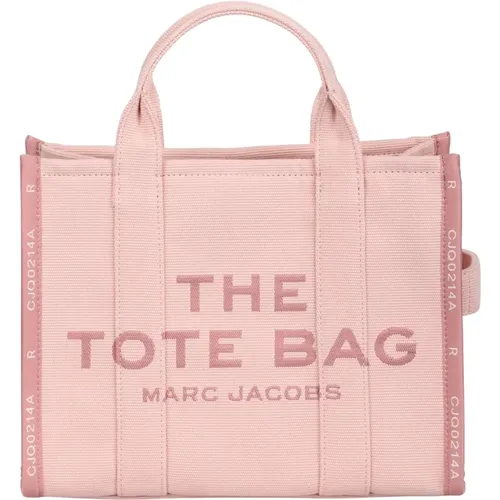 Jacquard Tote Bag with Logo Pattern , female, Sizes: ONE SIZE - Marc Jacobs - Modalova