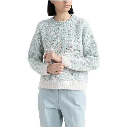 Woll-, Alpaka- und Lurex-Schattierter Jacquard-Pullover , Damen, Größe: S - PESERICO - Modalova