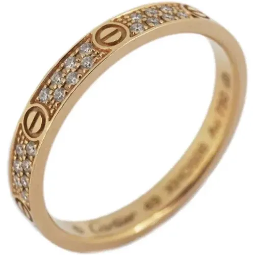 Pre-owned Rose Gold rings , female, Sizes: ONE SIZE - Cartier Vintage - Modalova